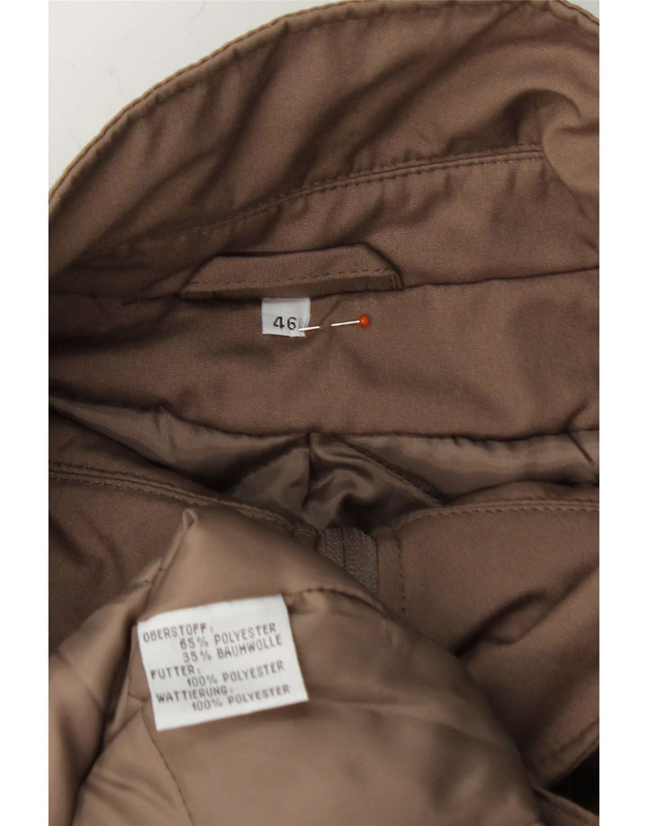 VINTAGE Womens Windbreaker Coat EU 46 XL Brown Polyester Vintage Vintage and Second-Hand Vintage from Messina Hembry 