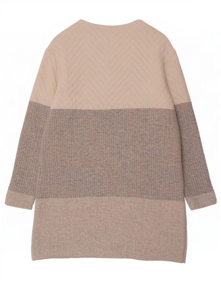 Zara Damen Pulloverkleid UK 10 Small Mehrfarbiges Colourblock-Polyester