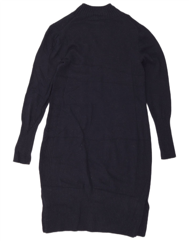 Hobbs Dame Jumper Dress UK 12 Medium Navy Blue Uld