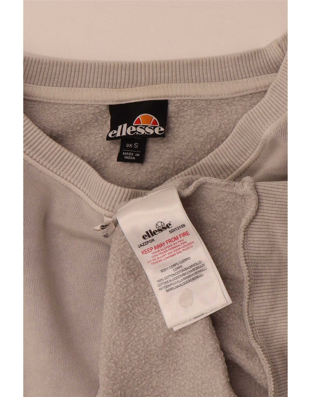 Fila Sweatshirt til mænd, lille grå bomuld