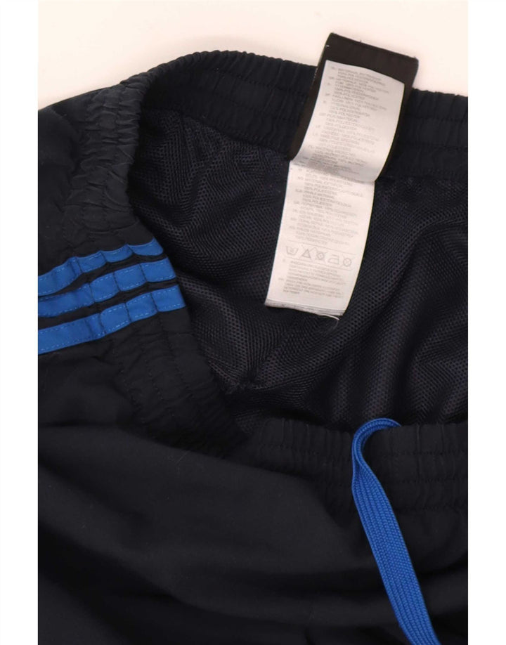 Adidas Mens Clima 365 Tracksuit Trousers Medium Navy Blue Polyester
