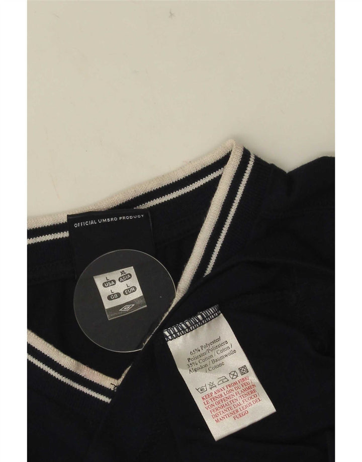 Umbro Hombre Chaleco Top Grande Azul Marino Poliéster