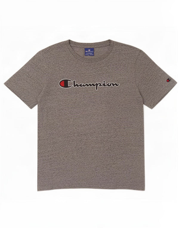 Champion Boys Grafisk T-Shirt Top 13-14 år XL Grå Flecked