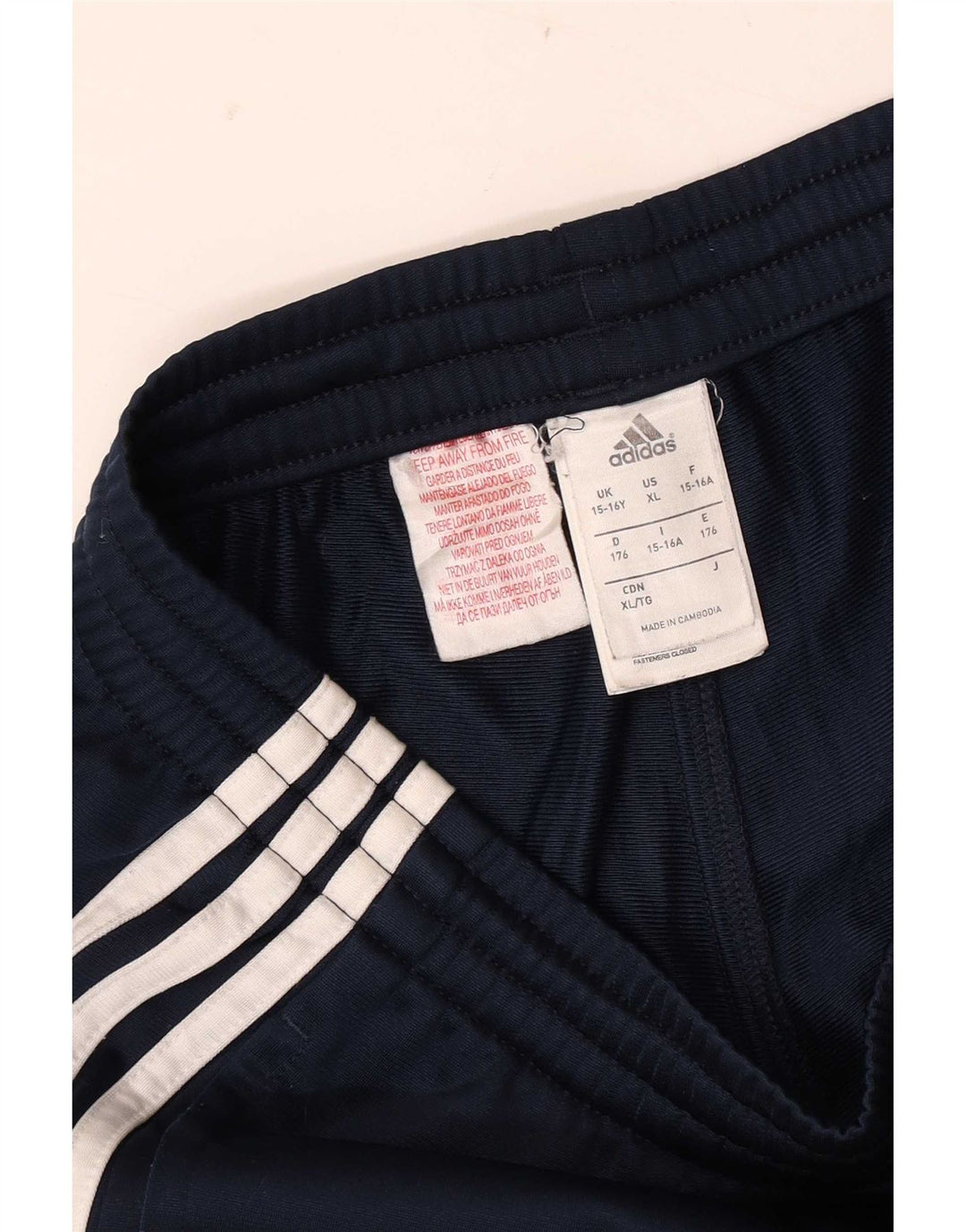 Adidas Boys Tracksuit Trousers 15-16 Years  Navy Blue Polyester