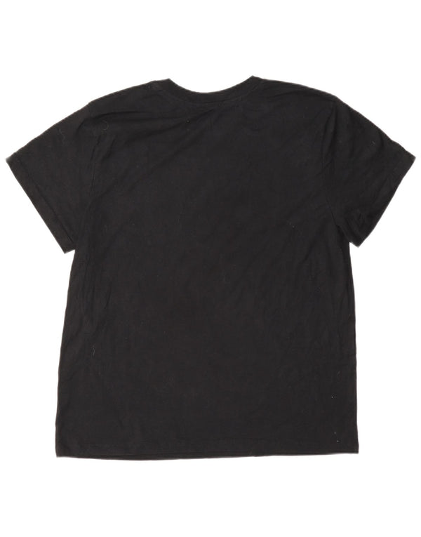Champion Camiseta Mujer Top UK 40 Grande Algodón Negro
