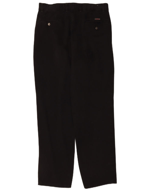 Pioneer Mens Pegged Chino nadrág W36 L34 fekete pamut