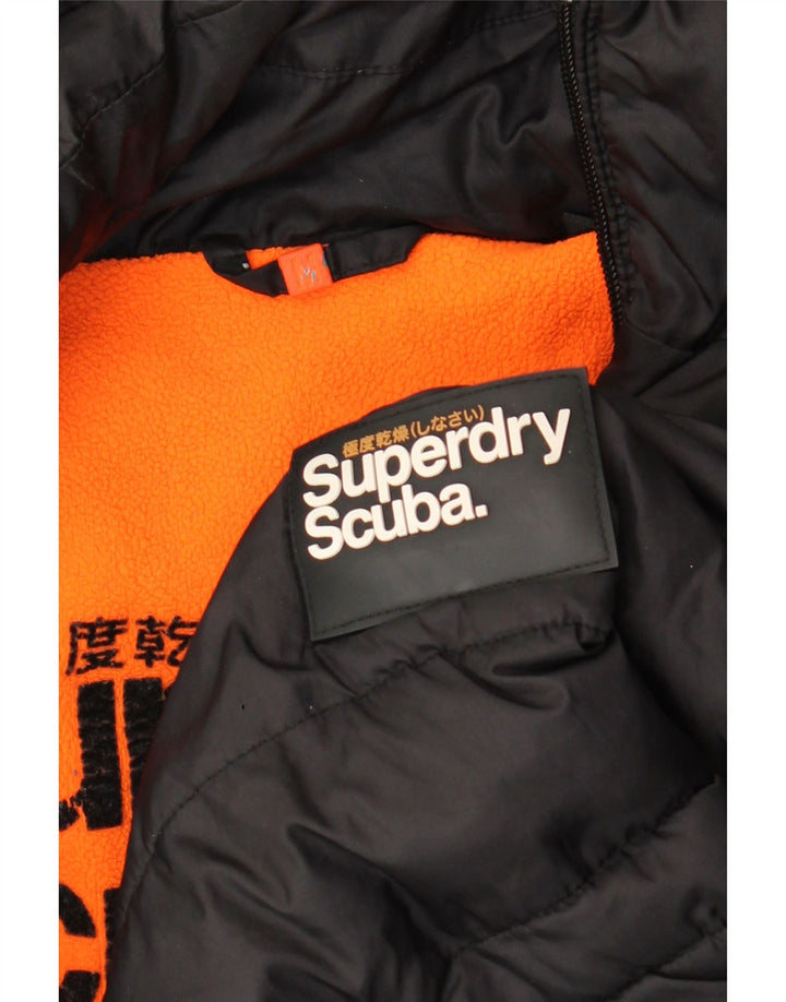 Superdry Veste Sherpa à capuche pour homme UK 38 Medium Noir