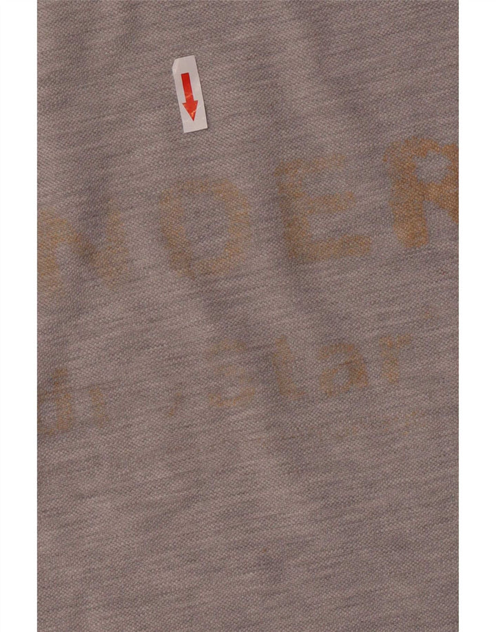 Puma Mens Graphic T-Shirt Top Medium Grey Colourblock Cotton