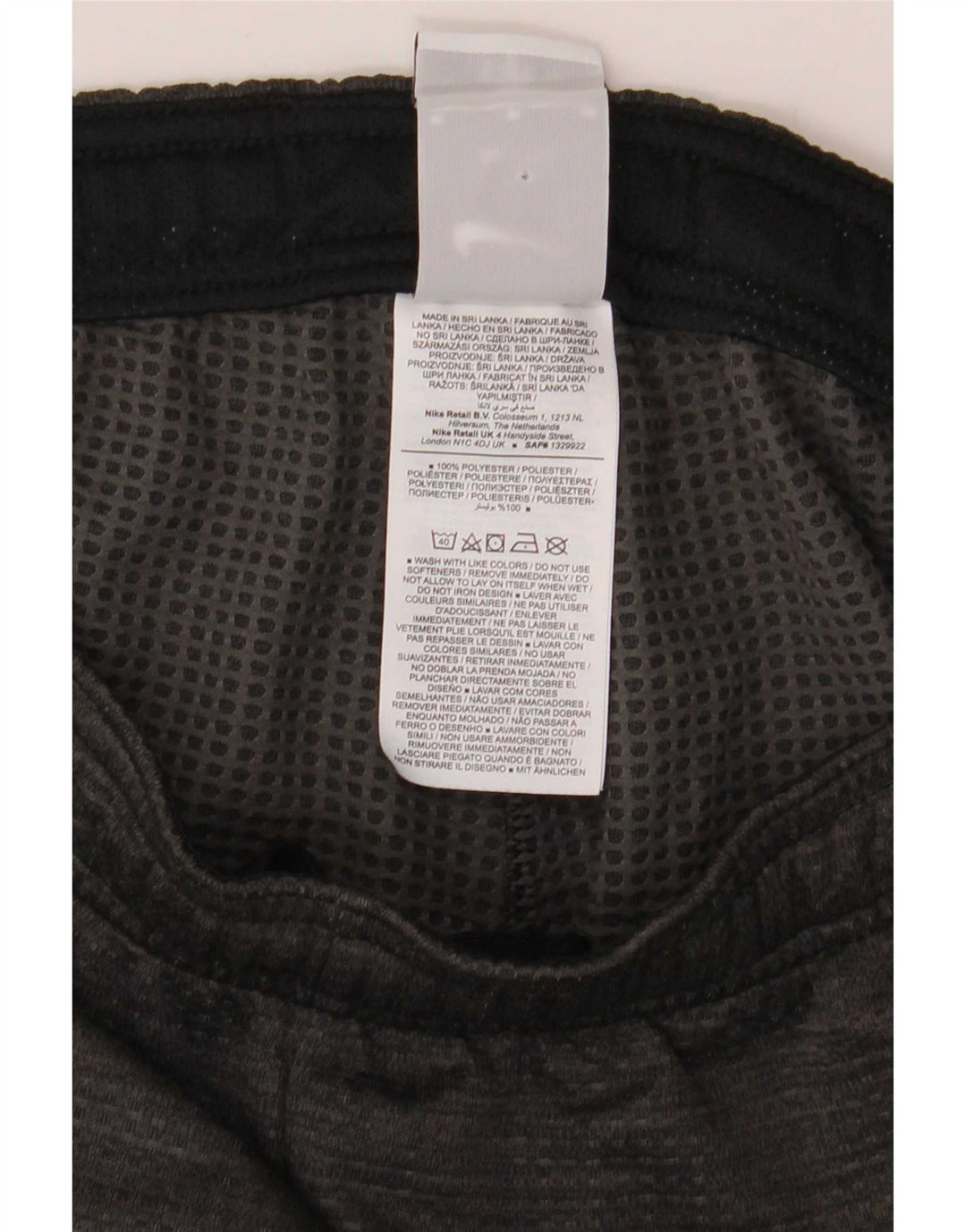Pantalon de survêtement Nike Dri Fit pour homme, gris moyen, moucheté, en polyester