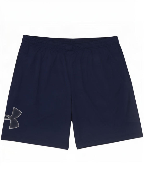 Pantaloncini sportivi Under Armour da uomo vestibilità ampia 2XL poliestere blu navy