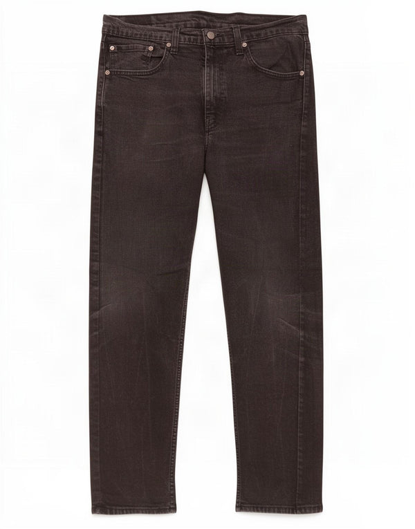Мужские зауженные джинсы Levi's 502 W34 L29, черный хлопок