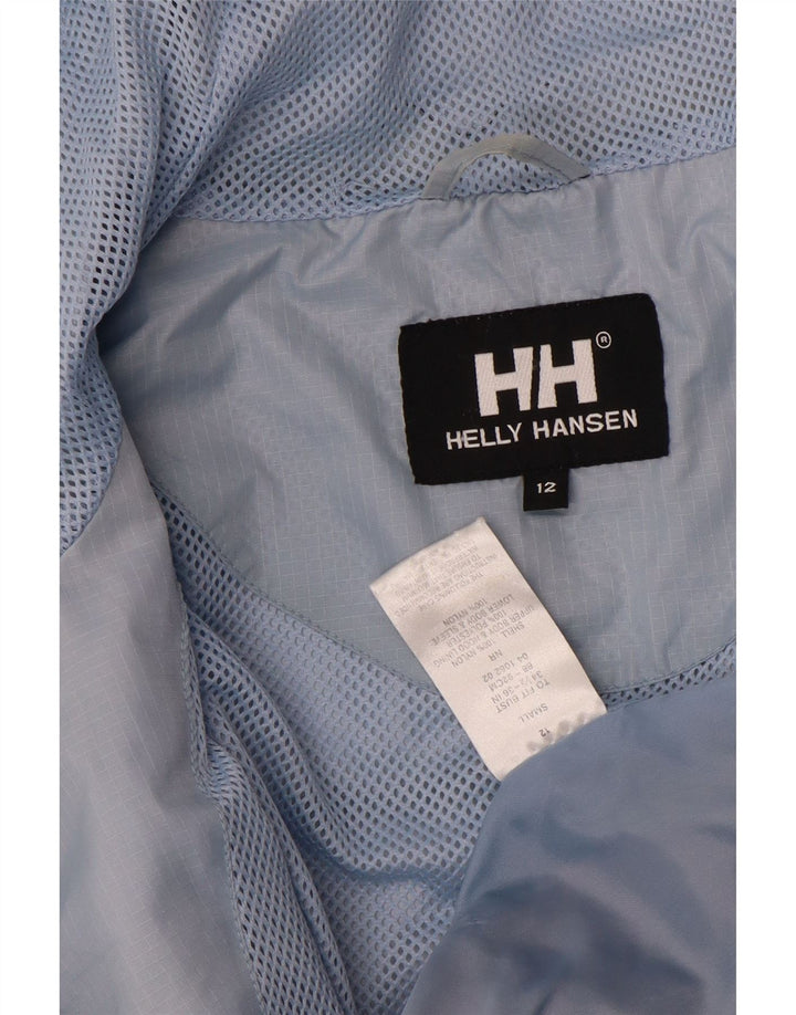 Helly Hansen Jungen-Windjacke mit Kapuze, 11–12 Jahre, blaues Farbblockdesign