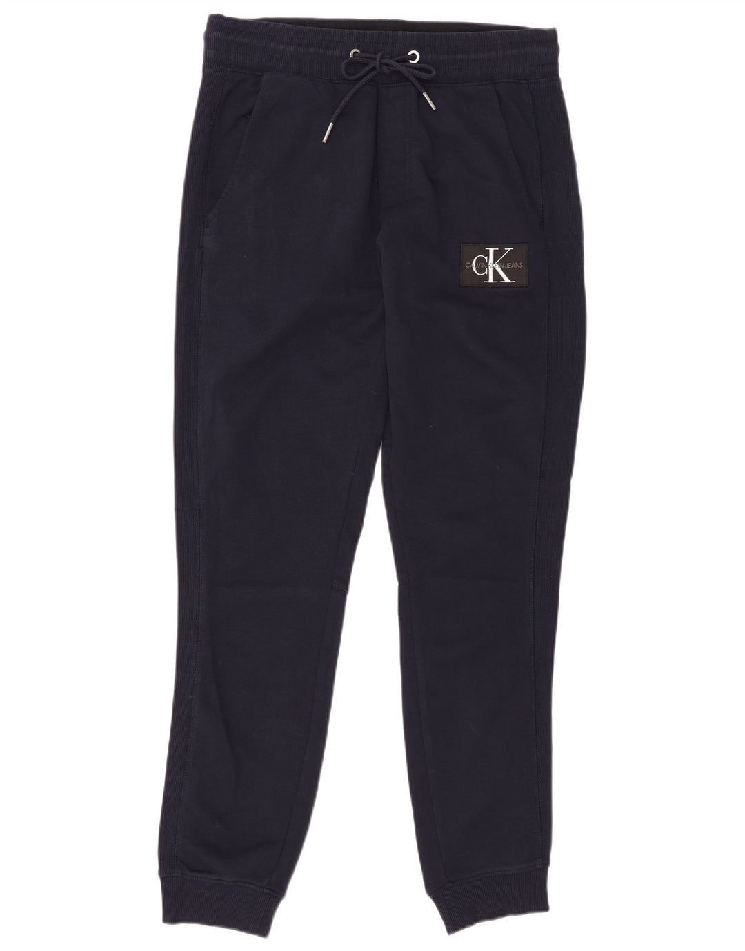 Calvin Klein Mens Tracksuit Trousers Joggers Medium Navy Blue Cotton