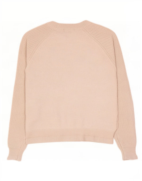Maglione maglione con scollo a barca da donna Marks & Spencer UK 14 medio bianco sporco