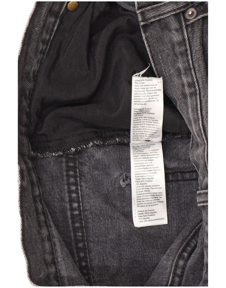 Topshop Womens Baggy Loose Jeans W30 L32 Black Polyester