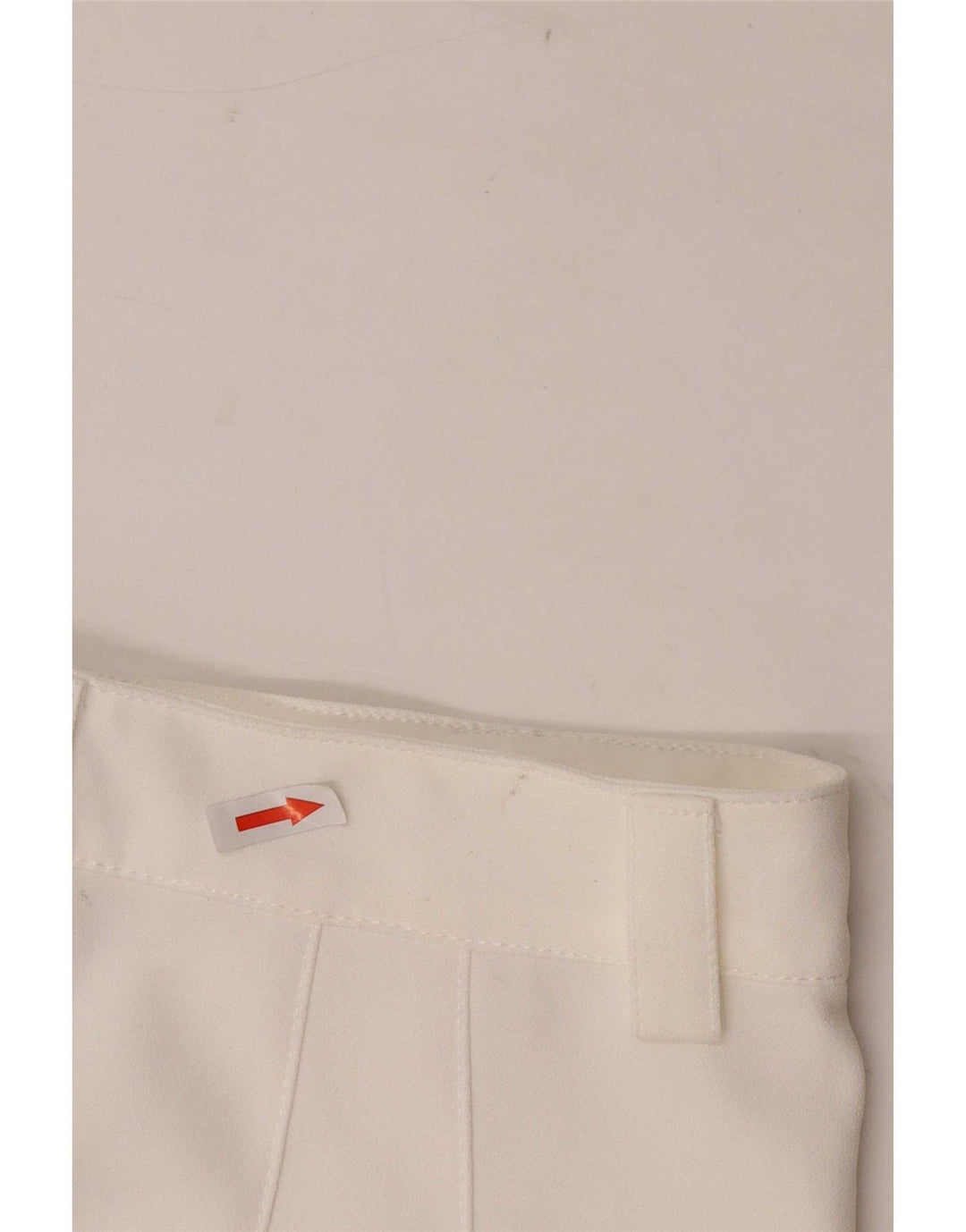 Zara Womens Straight Casual Trousers Small W26 L32 White Polyester