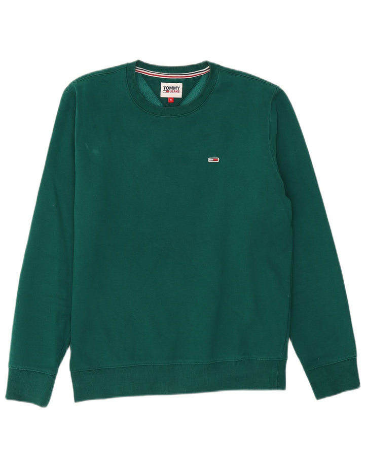 Tommy Hilfiger Mens Sweatshirt Jumper Medium Green Cotton