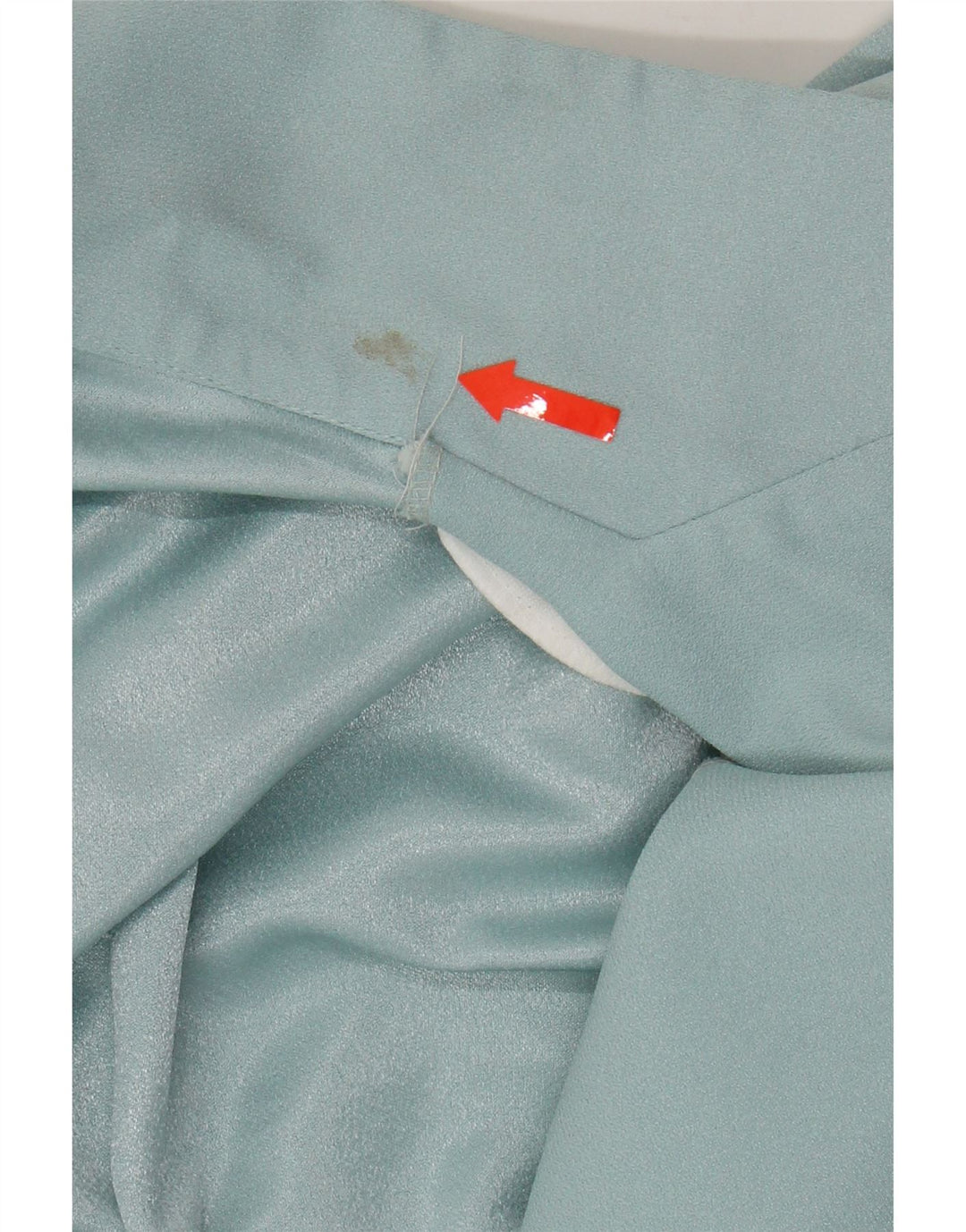VINTAGE Womens Longline 1 Button Blazer Jacket UK 14 Medium Blue Polyester Vintage Vintage and Second-Hand Vintage from Messina Hembry 