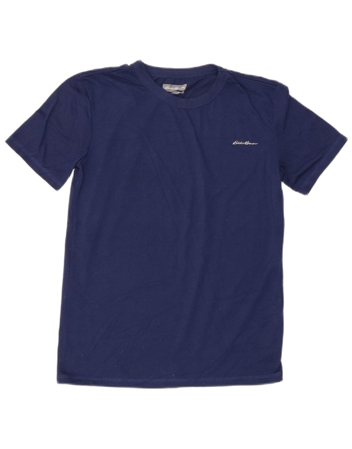 Eddie Bauer Boys T-Shirt Top 14-15 Years Large  Navy Blue Polyester