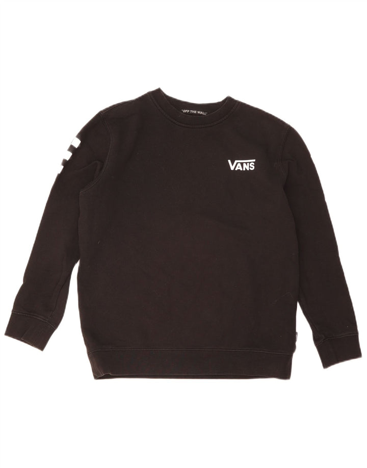 Vans Womens Graphic Sweatshirt Jumper UK 16 Large Black Cotton