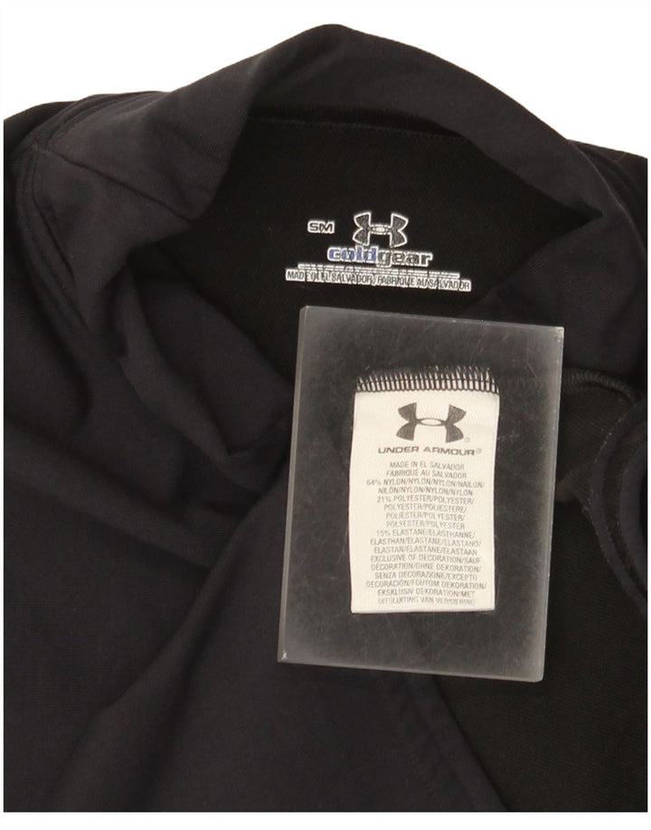 Under Armour Womens Cold Gear Top Long Sleeve UK 8 Small Black Nylon