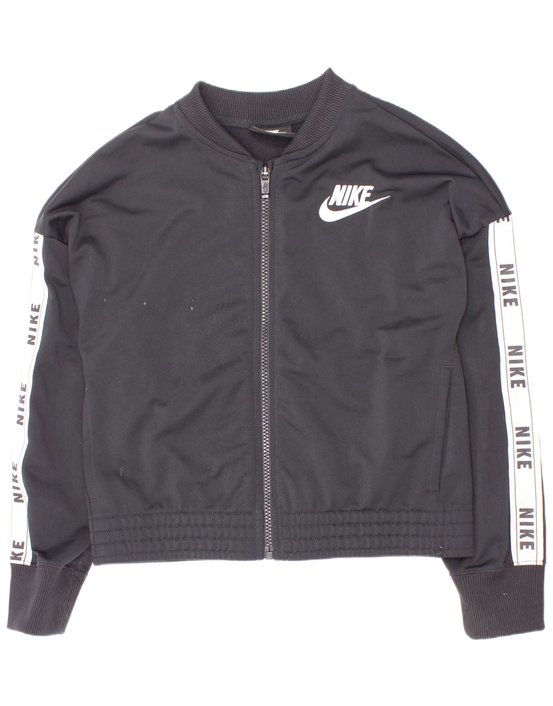 Nike træningsdragt topjakke til piger 10-11 år Medium Sort Colourblock