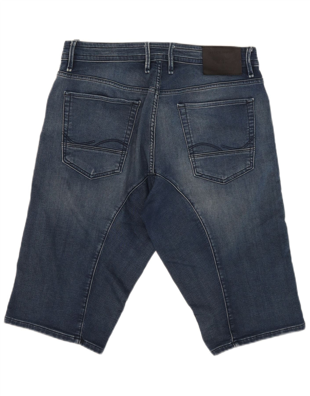 Jack & Jones Mens Loose Fit Denim Shorts Medium W32 Blue Cotton