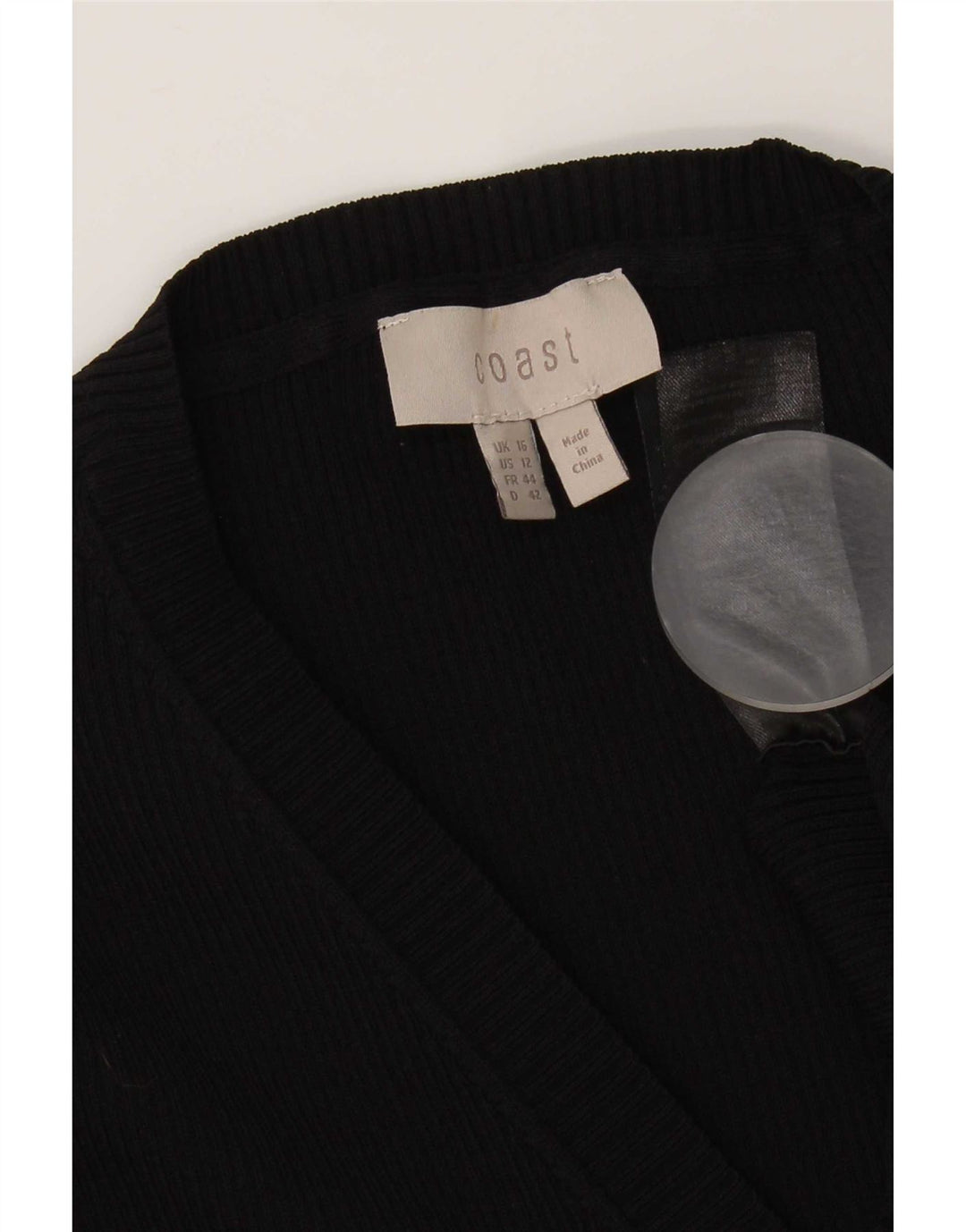 Coast Womens Jumper Dress UK 16 Large Black Nylon