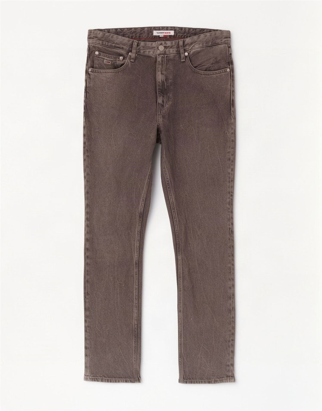 Tommy Hilfiger Straight Jeans til mænd W33 L32 Grå Bomuld