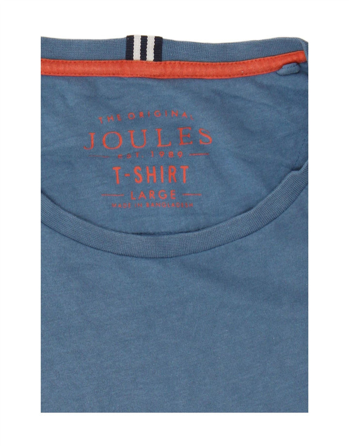 JOULES Mens T-Shirt Top Large Blue