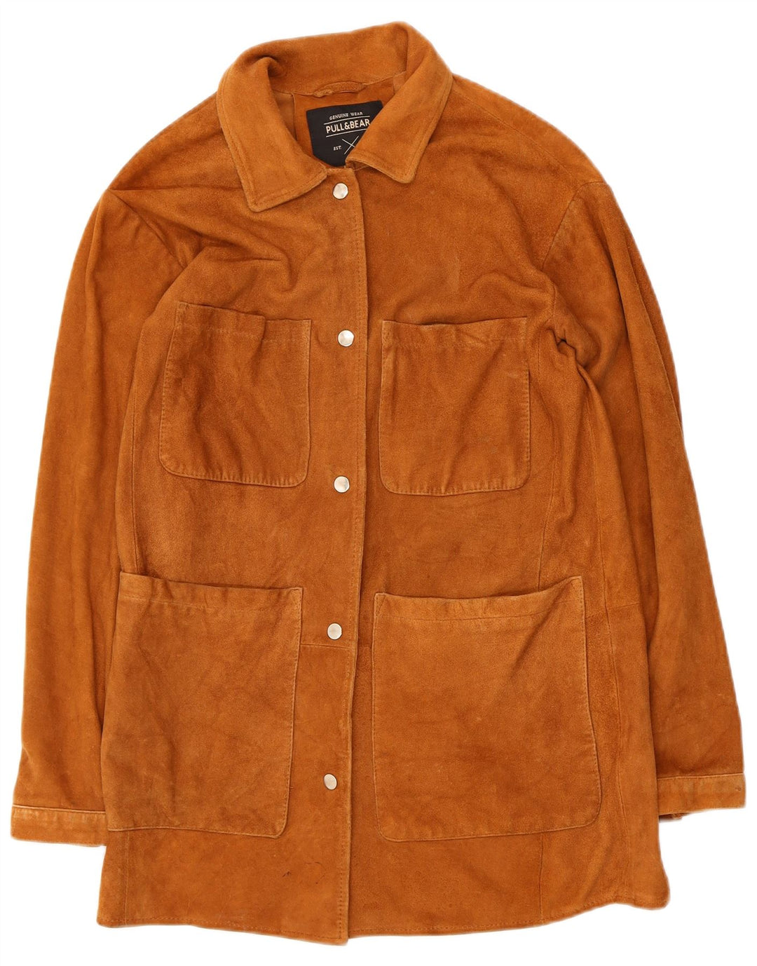 Jachetă de piele intoarsa pentru femei Pull & Bear UK 10 Small Beige