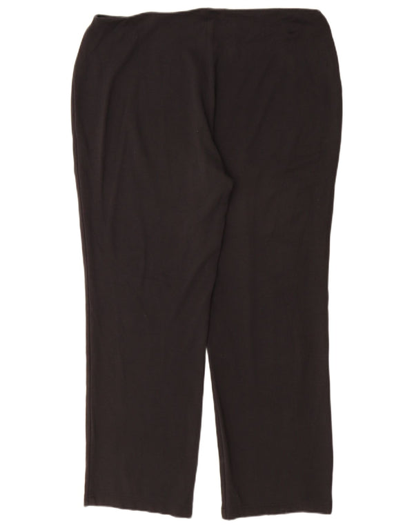Marks & Spencer Damen Gerade Freizeithose UK 16 Large W34 L28 Schwarz