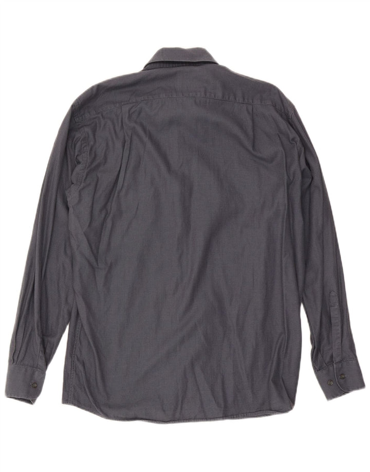 Roccobarocco Chemise Homme Taille 40 15 3/4 Coton à carreaux gris moyen