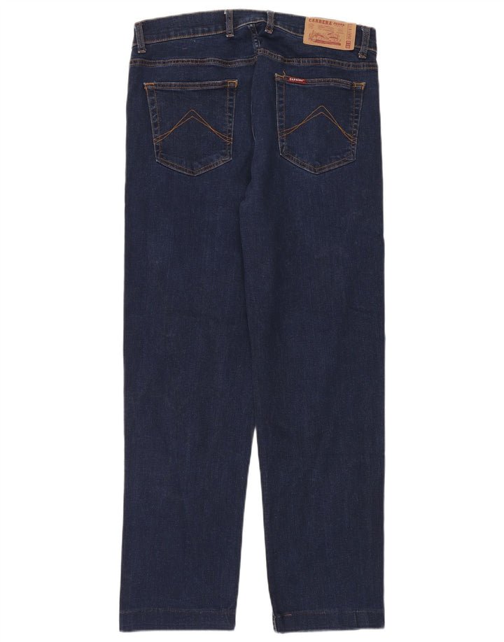 Carrera Mens 700 Regular Straight Jeans W34 L30 Navy Blue Cotton