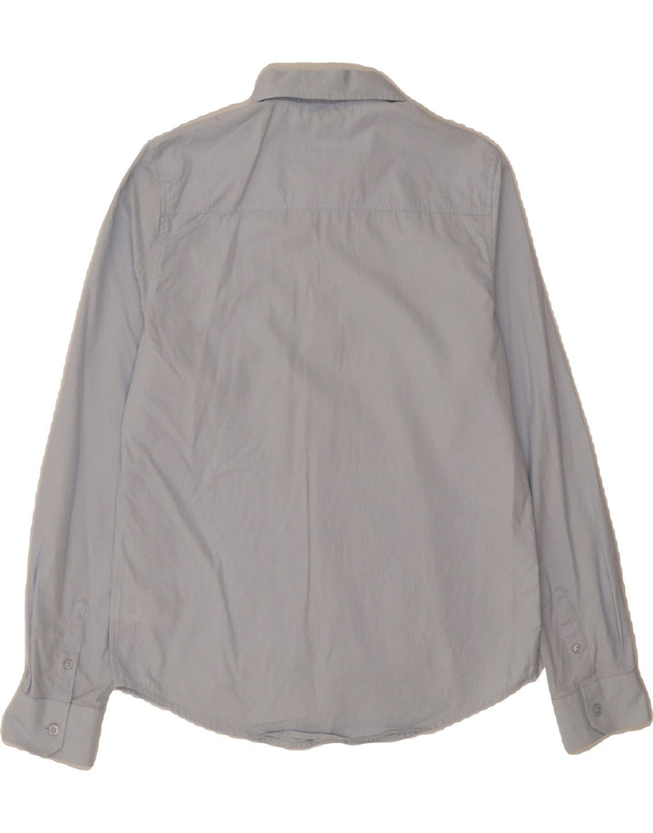 HUGO BOSS Boys Regular Fit Shirt 15-16 Years Medium Blue Cotton Vintage Hugo Boss and Second-Hand Hugo Boss from Messina Hembry 