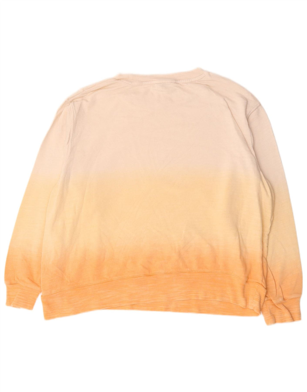 Marks & Spencer Womens Sweatshirt Jumper UK 16 Large Beige Tie Dye