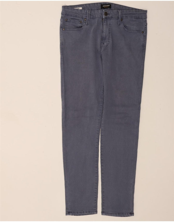 JACK & JONES Mens GLENN Slim Jeans W32 L34 Blue Cotton Vintage Jack & Jones and Second-Hand Jack & Jones from Messina Hembry 