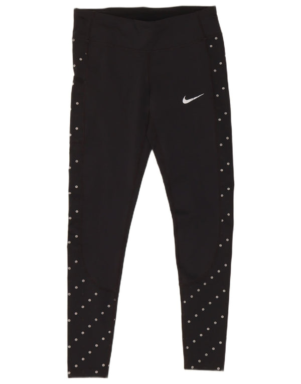 Γυναικεία κολάν Nike Dri Fit UK 10 Small Black Pot Polyester