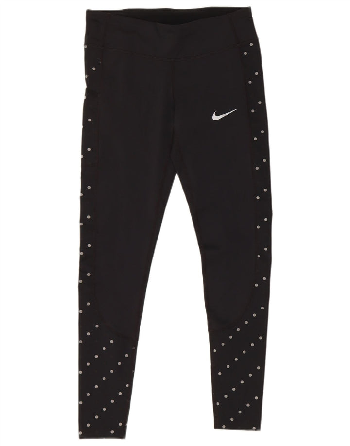 Leggings Nike Dri Fit pentru femei UK 10 Poliester cu buline negru mici