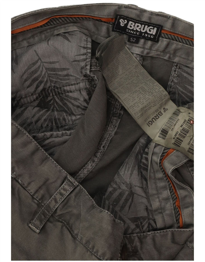 Brugi Herren Cargoshorts IT 52 XL W32 Graue Baumwolle
