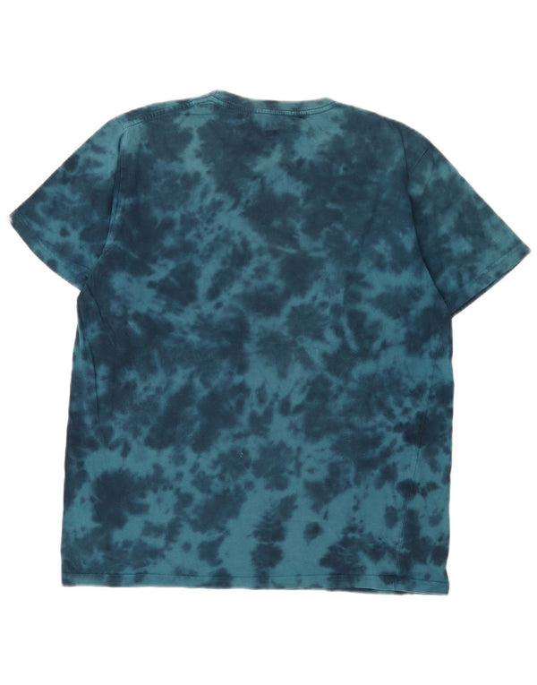 Saltrock T-Shirt Graphique Homme Bleu Moyen Tie Dye Coton