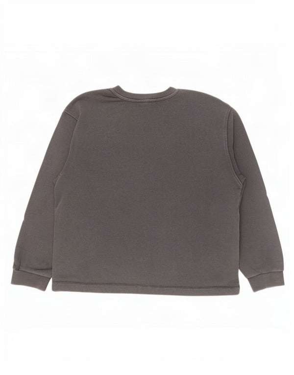 Zara Womens Graphic Oversized Sweatshirt Jumper UK 14 Medium Grey