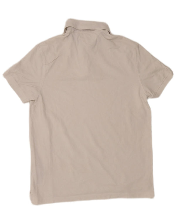 Tommy Hilfiger Mens Regular Fit Polo Shirt Medium White Cotton