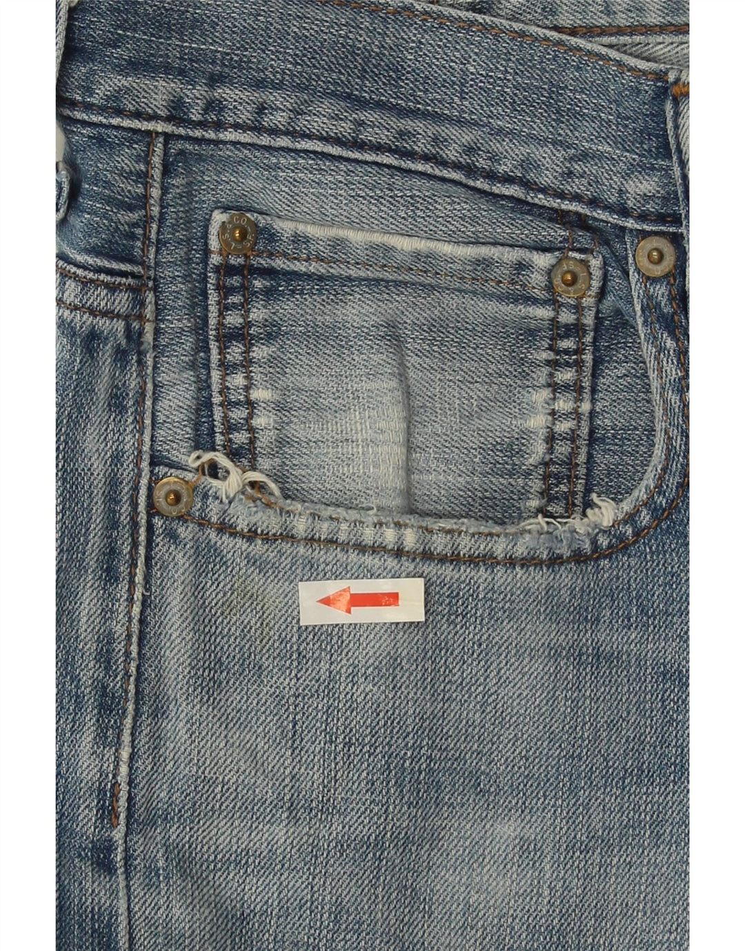 LEVI'S Straight jeans til mænd W32 L26 blå bomuld