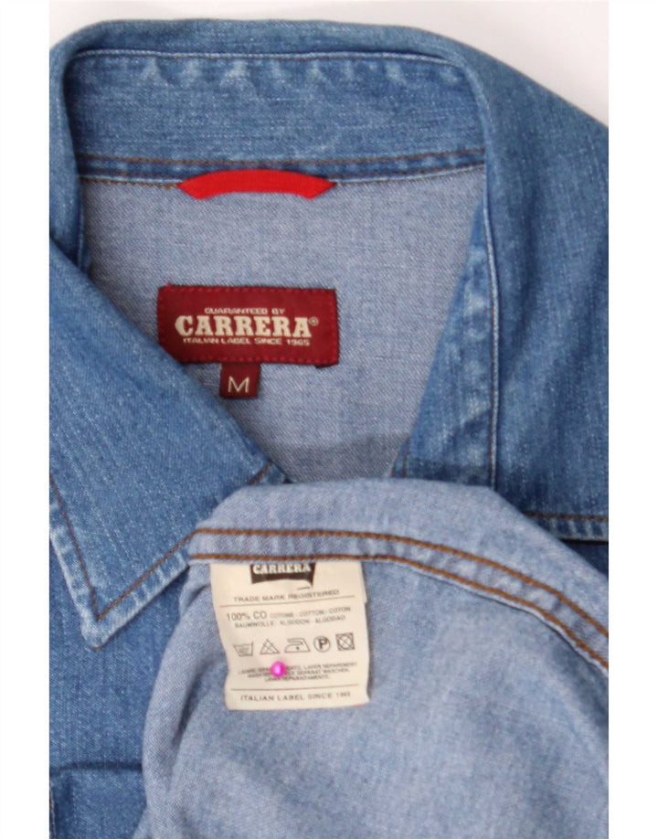 Chemise en jean Carrera pour homme en coton bleu moyen