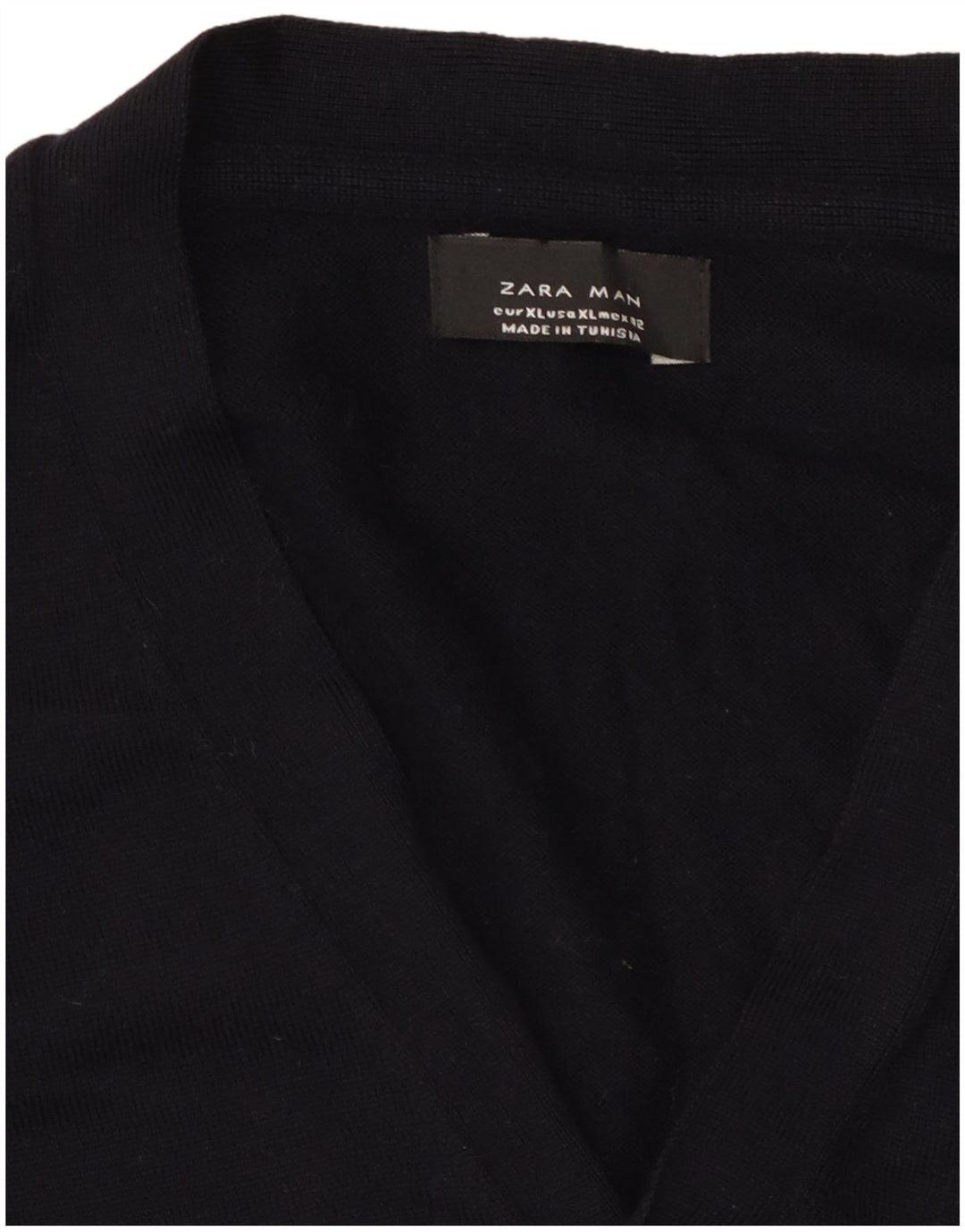 Zara Herren Strickjacke XL Marineblau