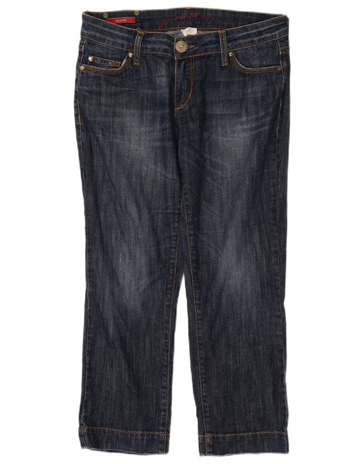 Jeans Cropped Donna Liu Jo W30 L24 Blu Navy