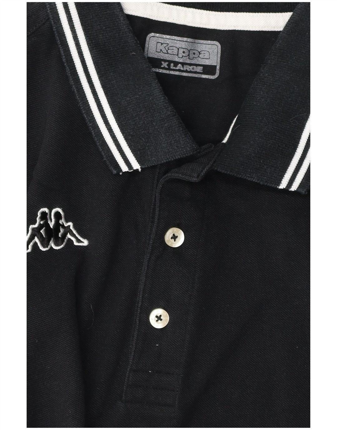 Kappa Mens Polo Shirt XL Black