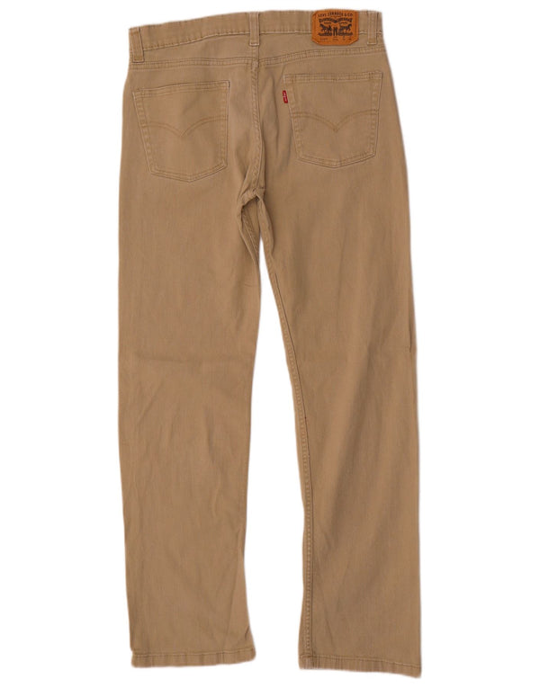 Spodnie chłopięce Levi's 514 Straight Casual 15-16 lat W30 L30 Beżowa bawełna