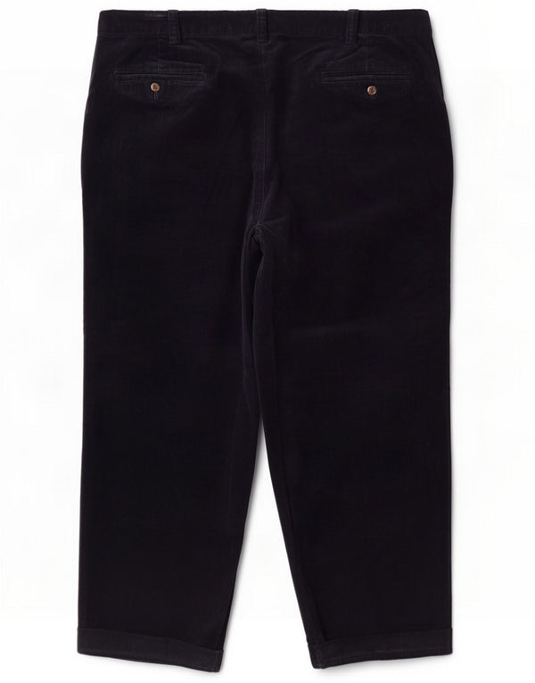 Polo Ralph Lauren Mens Pegged Corduroy Trousers W44 L27 Navy Blue Cotton